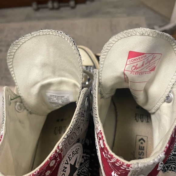 Converse All Star Bandana Hight Top Spneakers size 7 - Picture 3 of 6